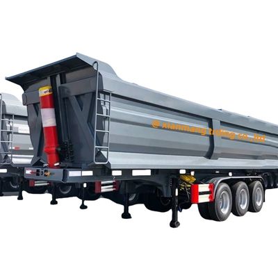 kopen 40 kubieke meter 60 ton achterste dump trailer van type tri-axel tippers te koop online manufacture