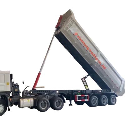 kopen Semi-trailer met 3 assen 60 ton Dump Trailer Truck in Afrika met duurzaam ontwerp online manufacture