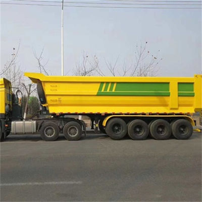kopen 8 mm onderplaatdikte Dump Semi-trailer met 3/4 as Originele aanpasbare FUWA/BPW American Mechanical Suspension online manufacture