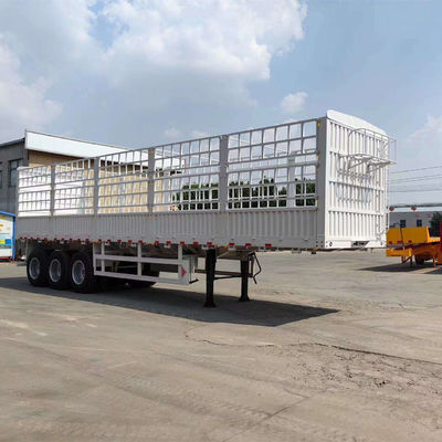 kopen Hoogwaardige 34 assen geladen 60-80 ton landbouwgoederen Transport hek half-trailer online manufacture
