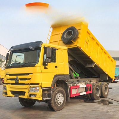Goede prijs. 10 wielen 371 pk 6x4 Gebruikte 25 ton Howo dumptruck met vrachttanklengte 5,3-6,2M online