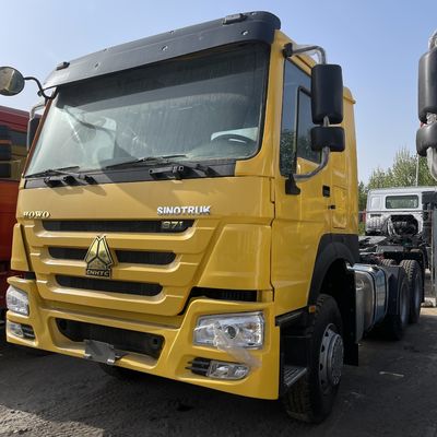 Goede prijs. Gebruikte Howo Sinotruk 371 6x4 T7 trekker met vooras 7.5T 6 cilinders online