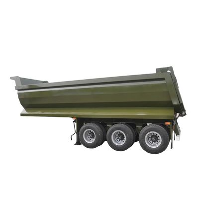 Goede prijs. 3 as 40 CBM Tipper Trailer U-type Hydraulische cilinder 50tons 60 Tons 70 Tons Luchtophanging Flatbed Trailers online