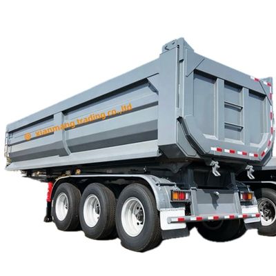 Goede prijs. 3-6 Assen Achterste Dump Semi-trailer Zware Hydraulische Dump Trailer te koop In Tanzania online