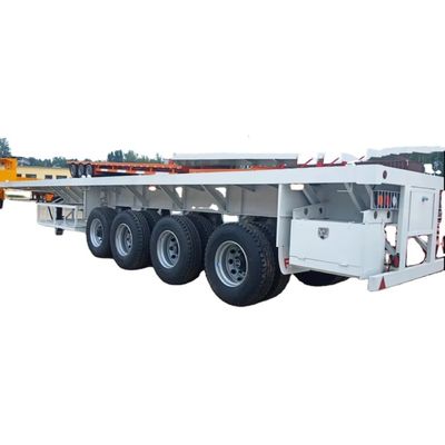 Goede prijs. 3 4 Assen Flat Bed Semi Trailers 40 Ft Container Flatbed Semi Trailer te koop In Tanzania online