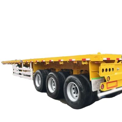 Goede prijs. 3 4 5 Assen 40ft platbed Semi-trailer 60ft High Load Capacity 13T-16T Voor Mexico online