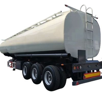 Goede prijs. 45000L gebruikte petroleum tank trailers te koop, 3 assen 3 compartimenten brandstof tank half-trailer online