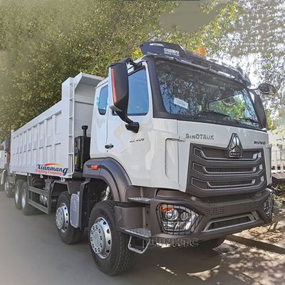 Goede prijs. HOWO NX RIGHTE OF LINKE HAND DRIVE 320-400HP SECONDE HAND TIPPER TRUCK 12 WHEEL 8X4 MINING DUMP TRUCK brandstoftank 400L online