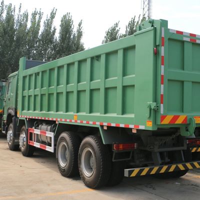 Goede prijs. 12.00R20 banden type HOWO 8x4 Euro 2 375 pk linksaandrijving Zware dumptruck met 7,6*2,3*1,5 meter laadbak online