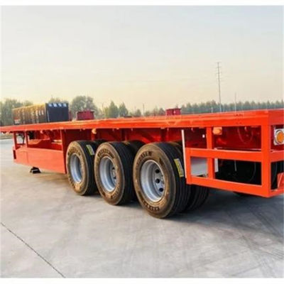 Goede prijs. 3 assen Custom 2 4 5 6 assen 40 ft 12.00R20 bandencontainer transport platbed half-trailer met maximale lading 30 ton online