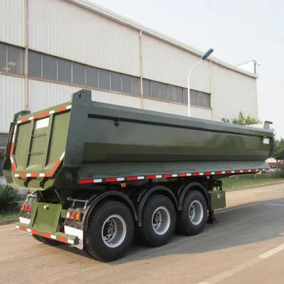 Goede prijs. 3 Assen 4 Assen 5 Assen Dump Truck Semi-trailer Hydraulische achterkant U-Bucket Trailer te koop online