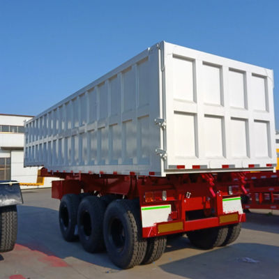 Goede prijs. 12 banden 3-assige JOST E100 Dump Semi-trailer met 6 mm zijkantwanddikte en twee snelheid landingsgestel online